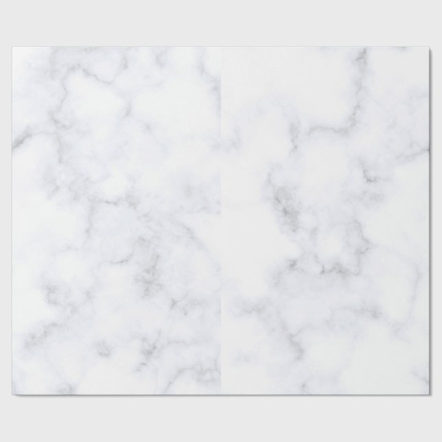 Papel De Presente Mármore Branco Moderno Elegante (Barra)