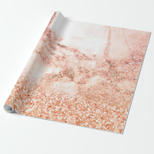 Papel De Presente Mármore-brilhante cor-de-rosa-rosa-rosa mic