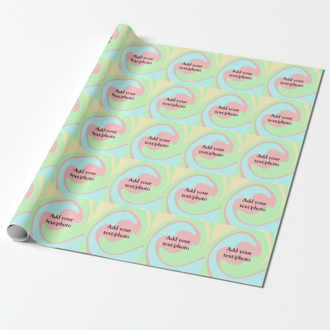 Papel De Presente Mármore de derramamento de acrílico simples adicio (Desenrolado)