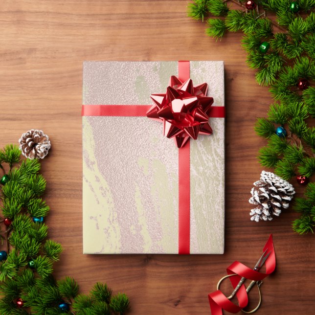 Papel De Presente Mármore de ouro-rosa de cobre moderno e elegante (Presente de Natal)