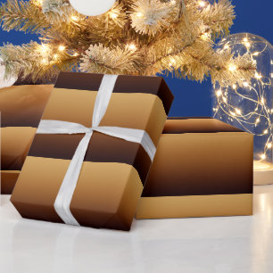 Papel De Presente Marrom Dourado Chocolate Cores Quentes