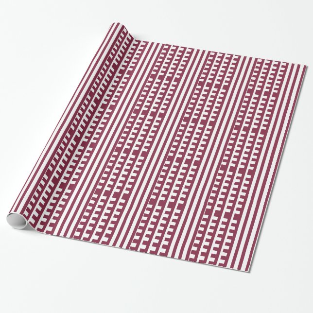 Papel De Presente Marrom e branco penteia o dente (Desenrolado)