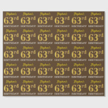 Marrom, Imitação Dourada, "63º ANIVERSÁRIO"