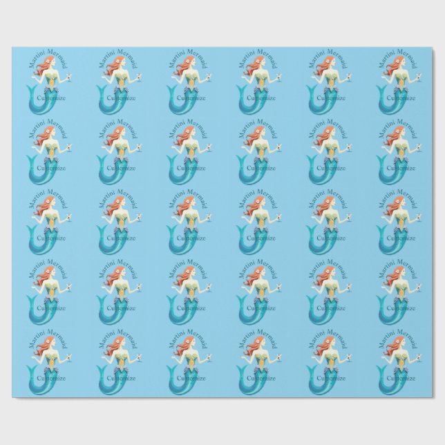 Papel De Presente Martini Mermaid Thunder_Cove (Aberto)