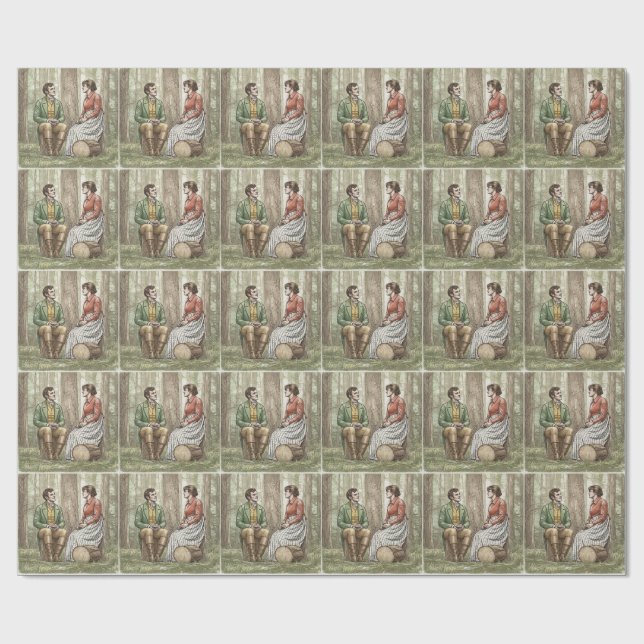 Papel De Presente Mary and Tom in "The Other Bennet Sister" (Aberto)