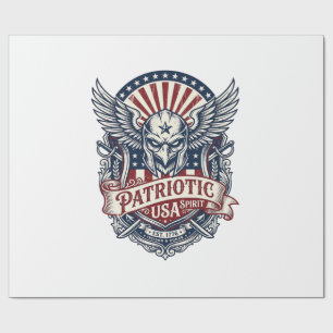 Papel De Presente Máscara Patriota Guardião Liberdade Inspirada Mili