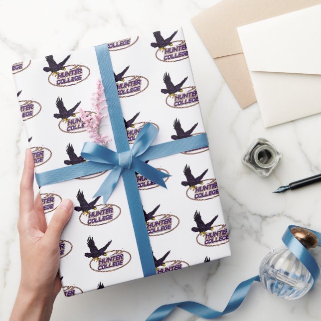 Papel De Presente Mascote do Hunter College Hawks (Presentear)