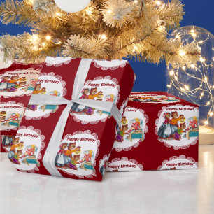 Papel De Presente Masha e 3 ursos