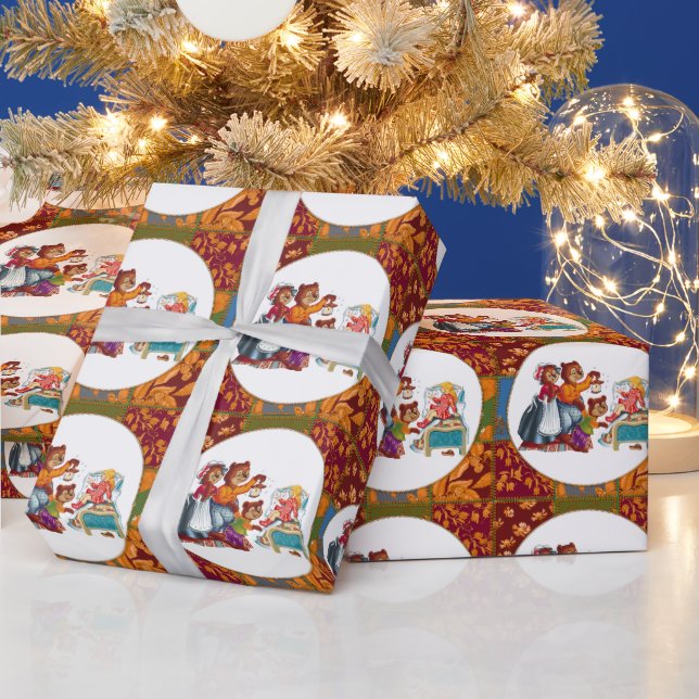 Papel De Presente Masha e 3 ursos (Feriados)