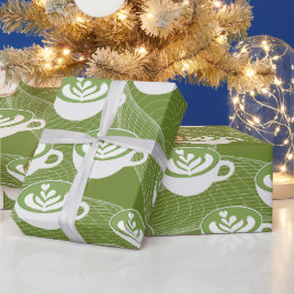 Papel De Presente : Matcha Latte Wraps Paper