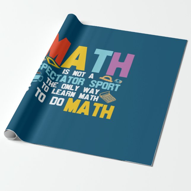 Papel De Presente Matemática De Professores De Matemática Não É Um E (Desenrolado)
