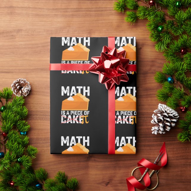 Papel De Presente Matemática é um Pedaço de Bolo Pi Dia Engraçado (Presente de Natal)