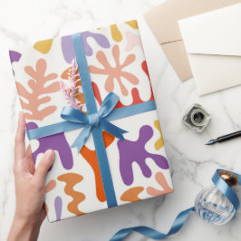 Papel De Presente Matisse Inspirou Arte Colorida