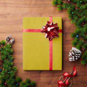Papel De Presente Mau-mostarda amarelo-elegante, presente simples e 