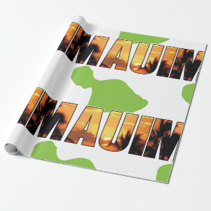 Papel De Presente Maui Havaí