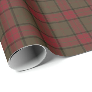 Papel De Presente Maxwell Clan Weathered caçando Tartan