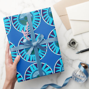 Papel De Presente Mazipoodles Sunflower Sunshine: Blue 1