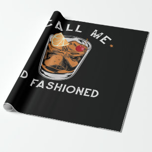 Papel De Presente Me Chame de Bebendo Uísque Movido Cocktail