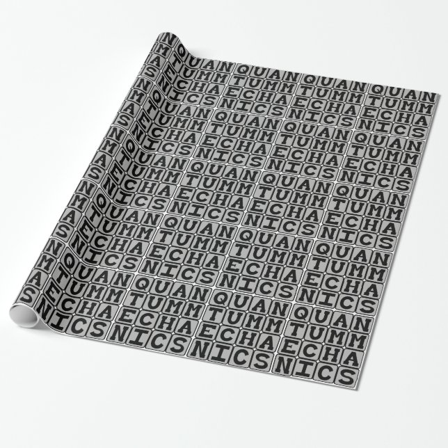 Papel De Presente Mecânica Quântica, Conceito de Física (Desenrolado)