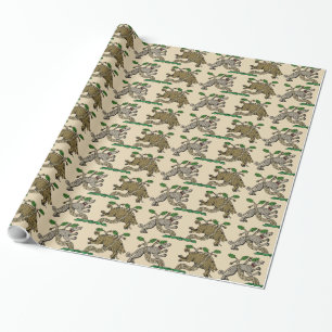 Papel De Presente Medeval Boar Hunt