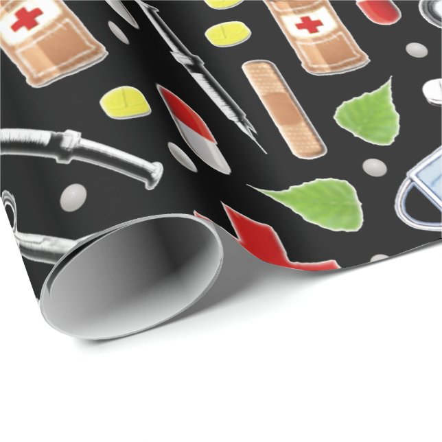 Papel De Presente Medical Gifts (Ponta do rolo)