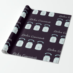 Papel De Presente Medições de Receitas Úteis de Conversões de Cozinh