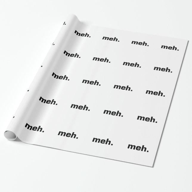 Papel De Presente Meh. (Desenrolado)