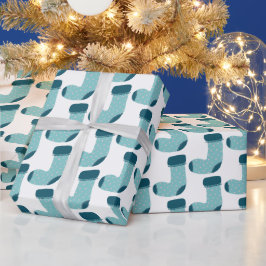 Papel De Presente Meia de Natal Feriado