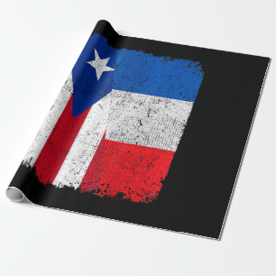Papel De Presente Meia-metade porto-riquenha do Orgulho do Patrimôni