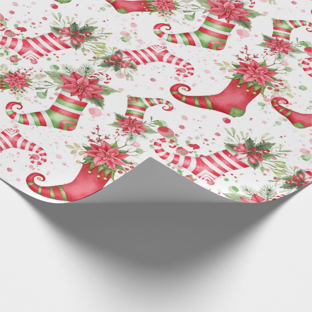 Papel De Presente meias de Natal do Papai Noel escala normal (Ponta)