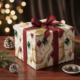 Papel De Presente Meias de Natal em Veludo Macio de Família