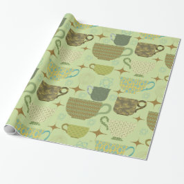 Papel De Presente Meio século Modern Sage Teacup
