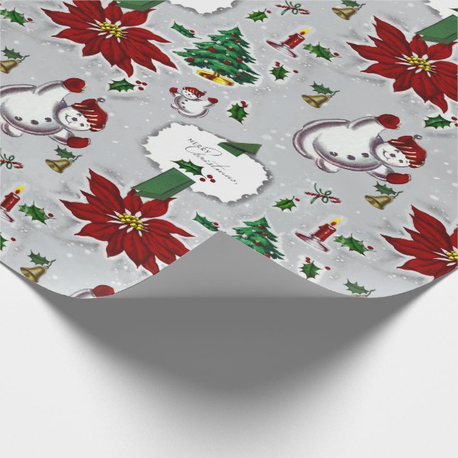 Papel De Presente meio século Moderno de papel de moldagem de Natal (Ponta)