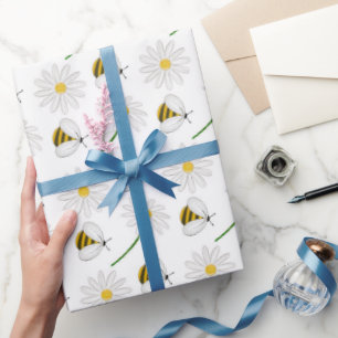 Papel De Presente Mel Bumble Bee Gnomo Padrão