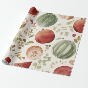 Papel De Presente Melancia Fofo Colorido Rosa Verde