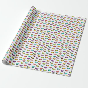 Papel De Presente Melancias brilhantes: padrão transparente colorido