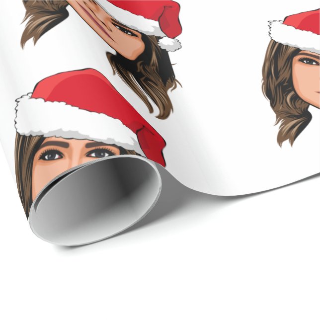 Papel De Presente MELANIA TRUMP Christmas (Ponta do rolo)