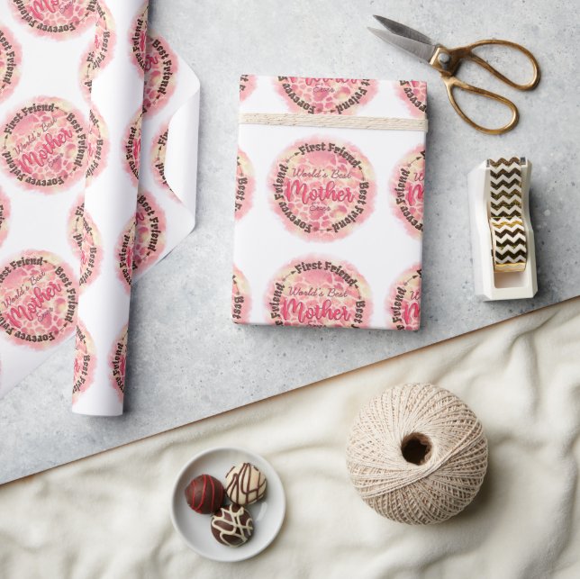 Papel De Presente Melhor Amiga da Mãe do Mundo (Artesanato)