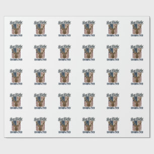 Papel De Presente Melhor Avô Caçador de Veados Camisa Design