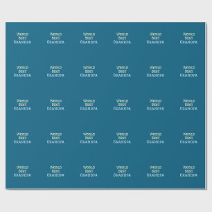 Papel De Presente Melhor avô do mundo adicionar nome texto esportes