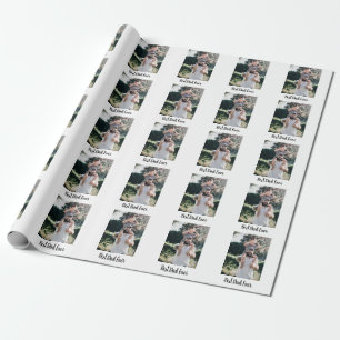 Papel De Presente Melhor Colagem de Fotos Moderna do Pai