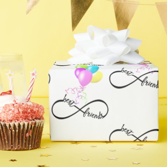 Papel De Presente Melhor Design Infinity Amigos (Festa de aniversário)