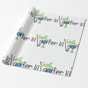 Papel De Presente Melhor Lil Golfer