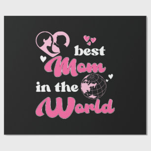 Papel De Presente Melhor Mãe do Mundo Dia das Mães