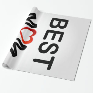 Papel De Presente Melhor mãe  Personalizado Para Minha Mãe