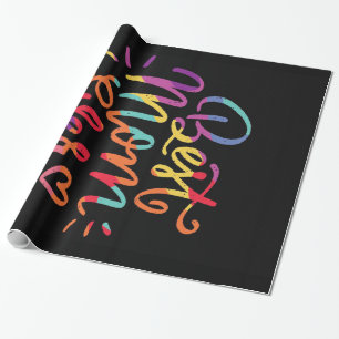 Papel De Presente Melhor Mãe Sempre Colorido