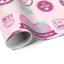 Papel De Presente Melhor Padrão Mãe Nunca