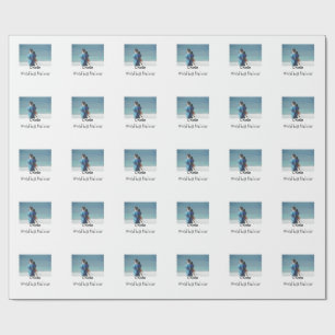 Papel De Presente melhor pai do mundo foto nome data simples pais