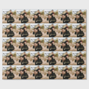 Papel De Presente Melhor pai do mundo presente de pai foto nome simp