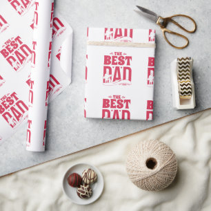 Papel De Presente Melhor Pai do Mundo – Silhueta de Pai e Filho Surf
